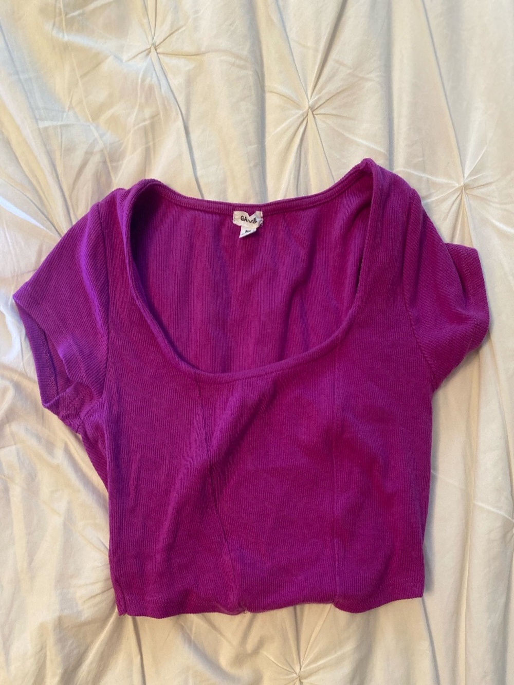 Pink Garage Crop Top